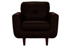Hygena Cadiz Leather Chair - Chocolate
